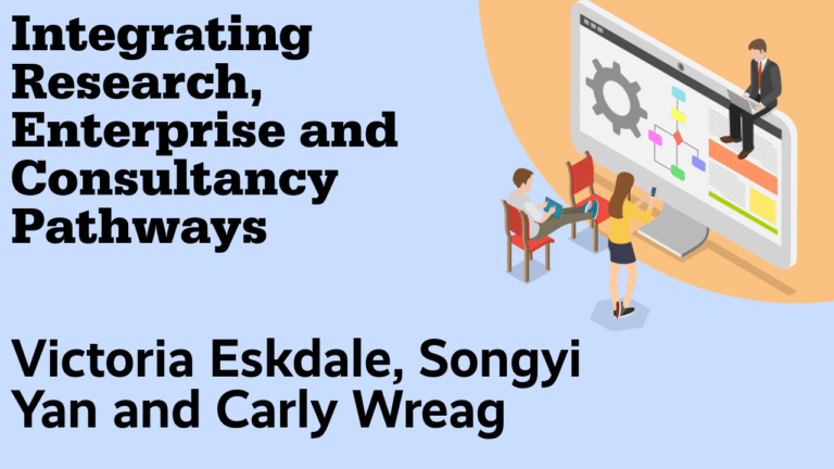 Integrating Research, Enterprise, and Consultancy Pathways by Victoria Eskdale, Songyi Yan and Carly Wreag