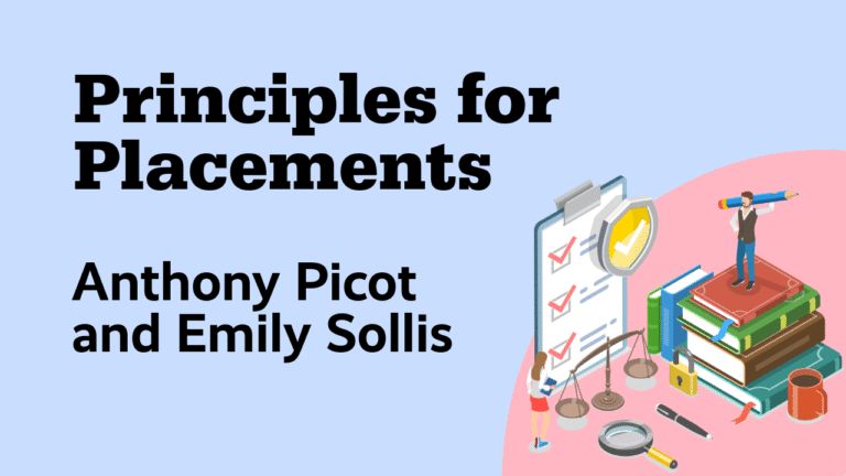 Principles for Placement by Anthony picot and Emily Sollis